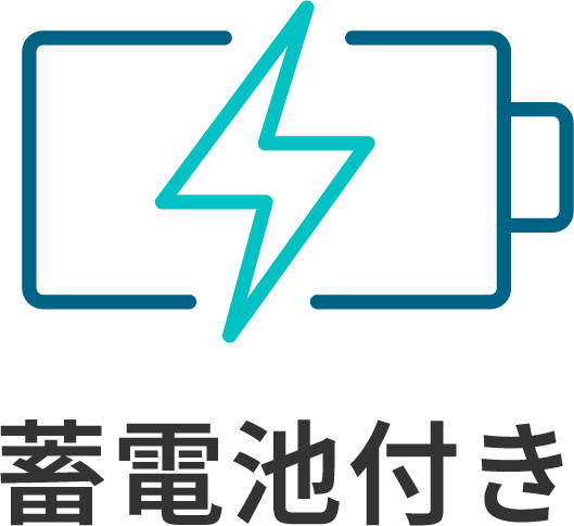 蓄電池付き